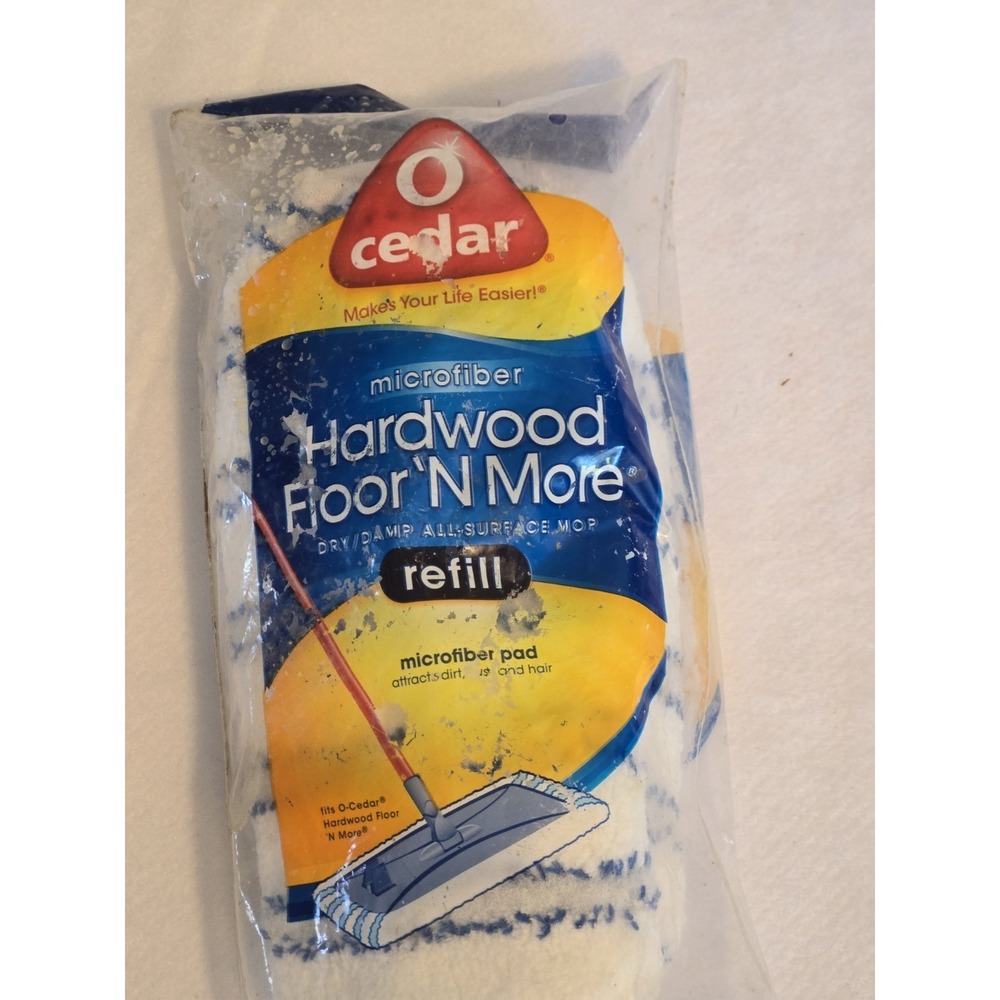 O Cedar Hardwood Floor 'N More Microfiber Mop Refill. NEW